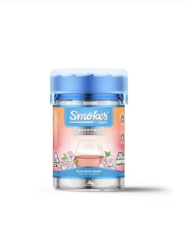 Sauce Essentials Platinum Rosé Smokes Infused Preroll 5 Pack – 3G (Sativa-Hybrid)