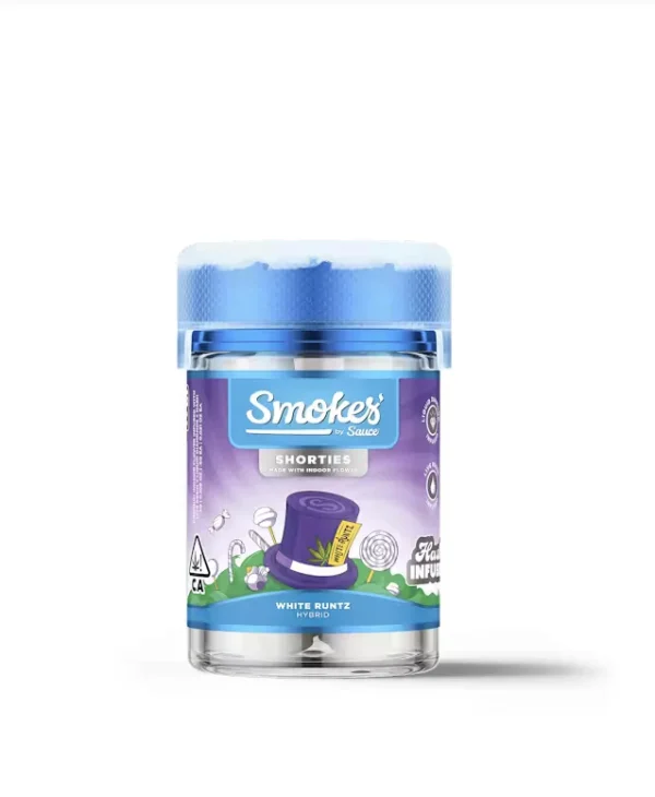 Sauce Essentials White Runtz Smokes Infused Preroll 5 Pack – 3G (Hybrid)